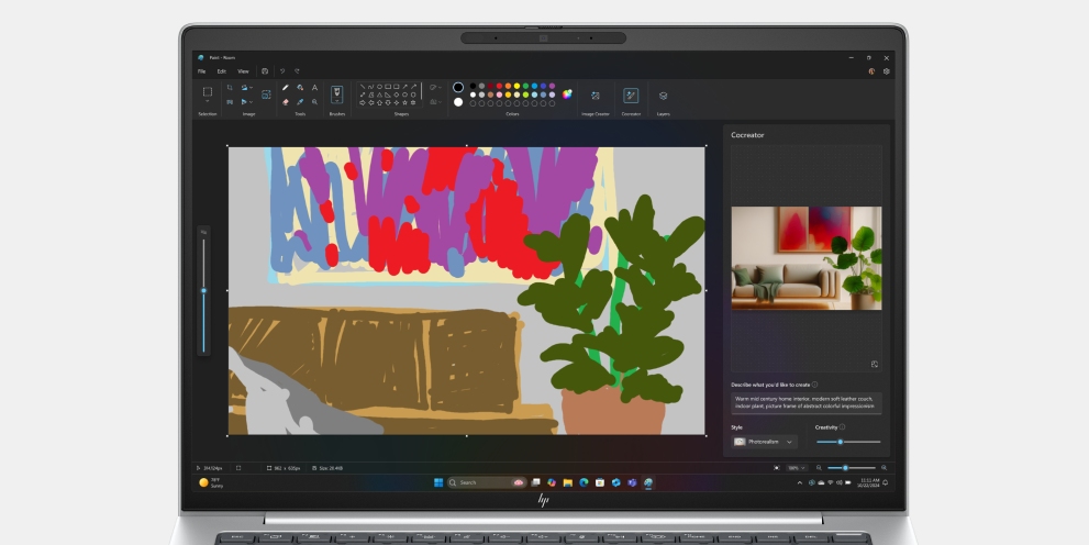 Sketch, generate with Cocreator