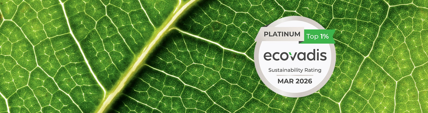 HP is proud to be rated Platinum by EcoVadis