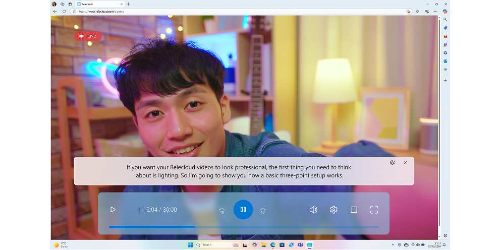 Use live captions to better understand audio