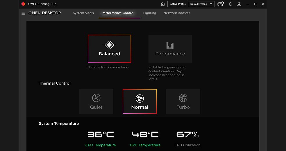 Performance Control